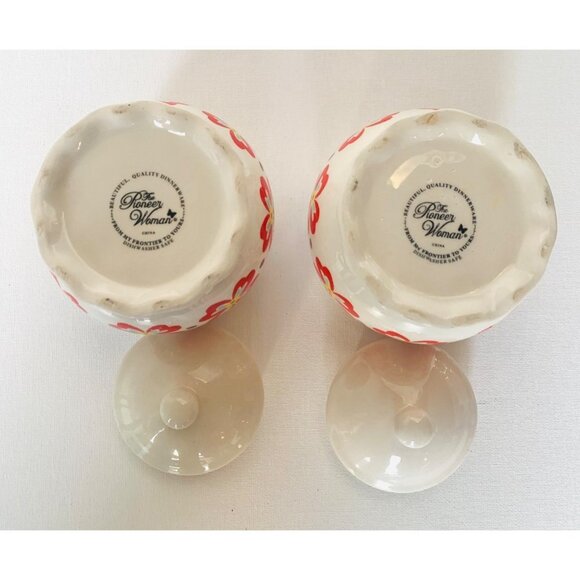 Pioneer Woman Sugar Bowl "From my Frontier to yours" Collection Set of 2 - Picture 10 of 14